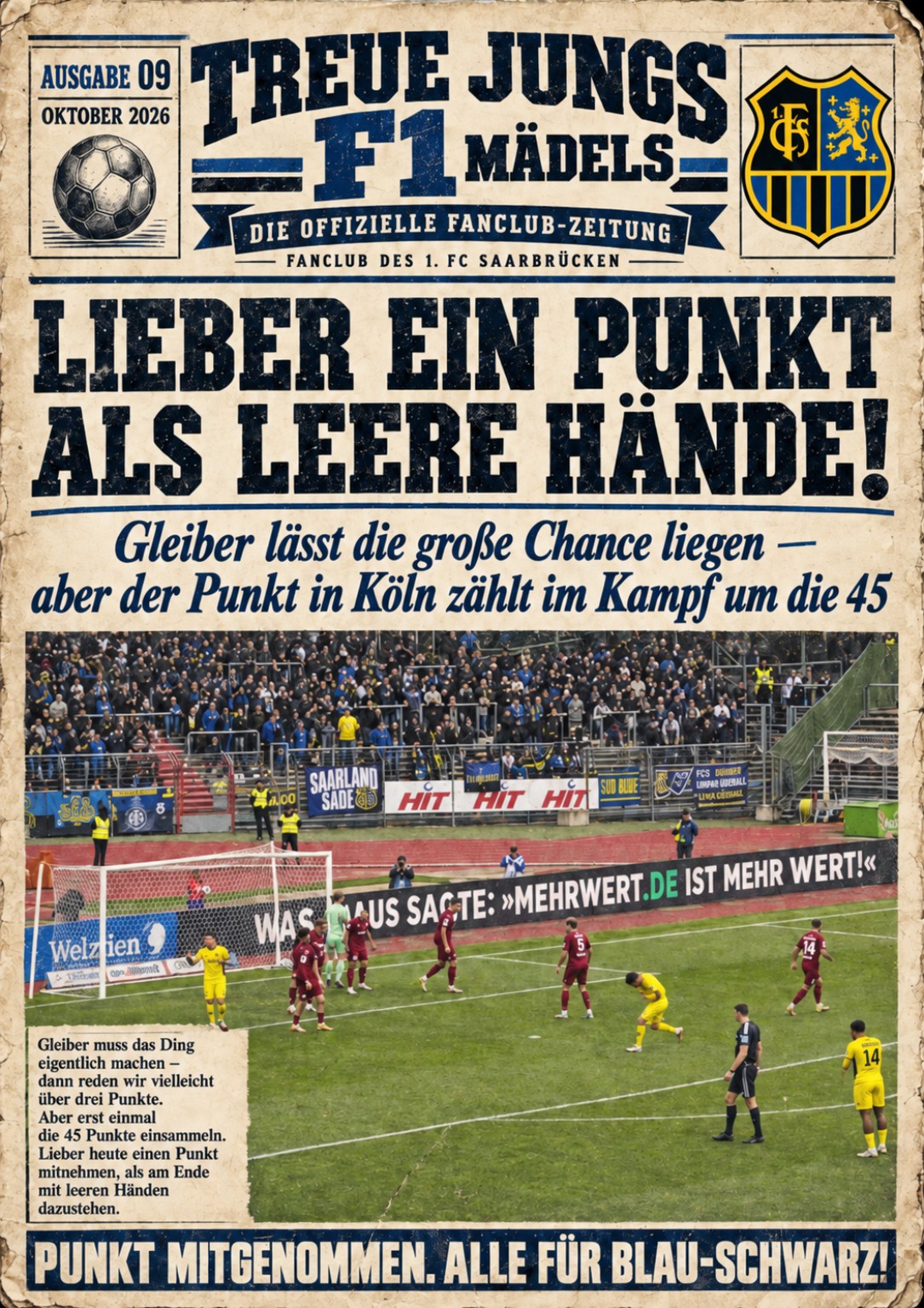 Newsletter Ausgabe 09: Lieber ein Punkt als leere Hände – Punkt mitgenommen in Köln
